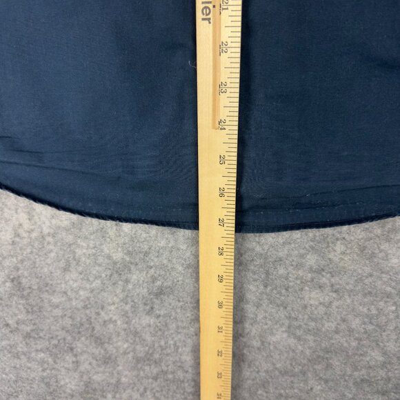 Volcom Western Shirt Men S Blue Denim Short-Sleeve Cotton Pearl Snap Button - Picture 9 of 12